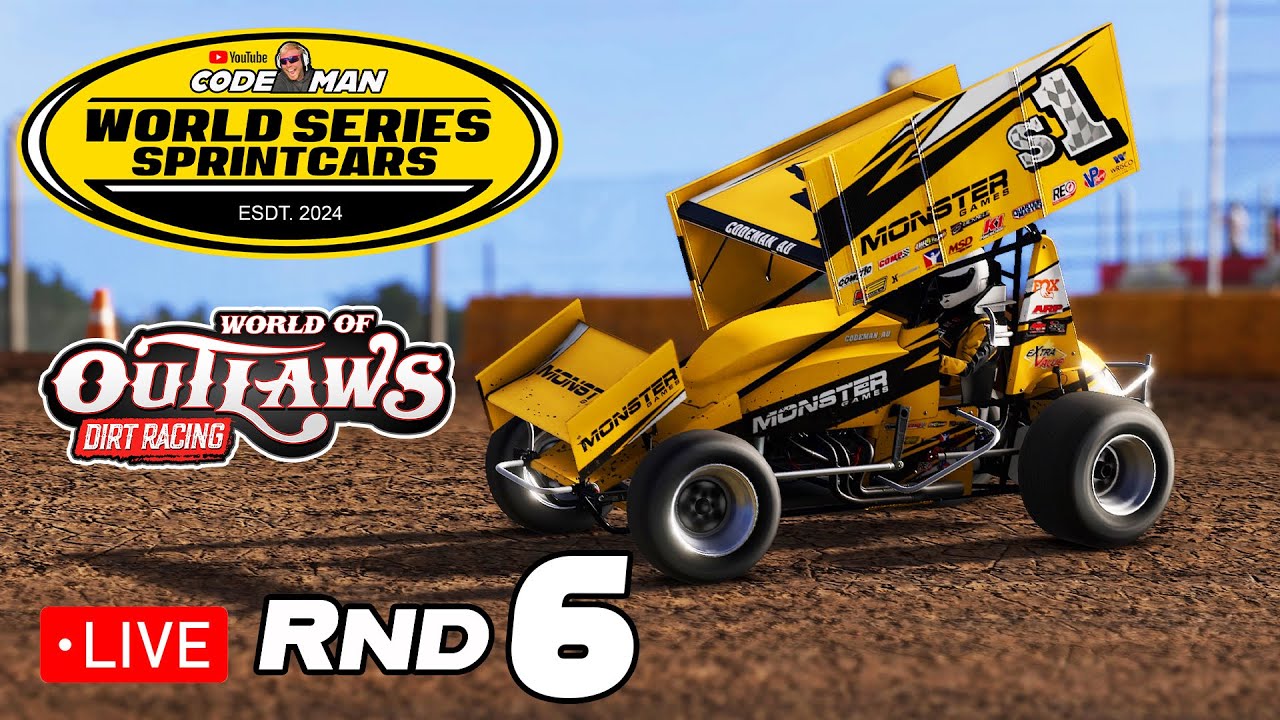 🔴LIVE - CODEMAN'S WORLD SERIES SPRINT CARS - SEASON 1 - ROUND 6 - YouTube