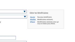 SPIH / Transfert interbancaire- Comment ajouter un bénéficiaire
