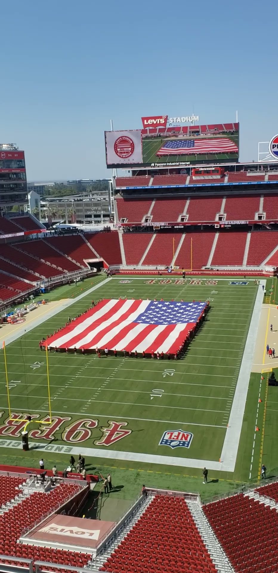 working at 49ers game