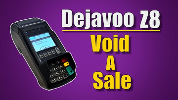 How To Void A Sale On A Dejavoo Z8 Credit Card Machine