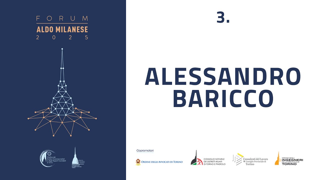 FORUM MILANESE 2025 - 03 Alessandro Baricco