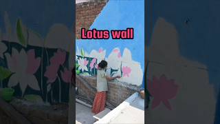 my biggest painting on terrace wall | low budget middle class terrace makeover #shorts #diy