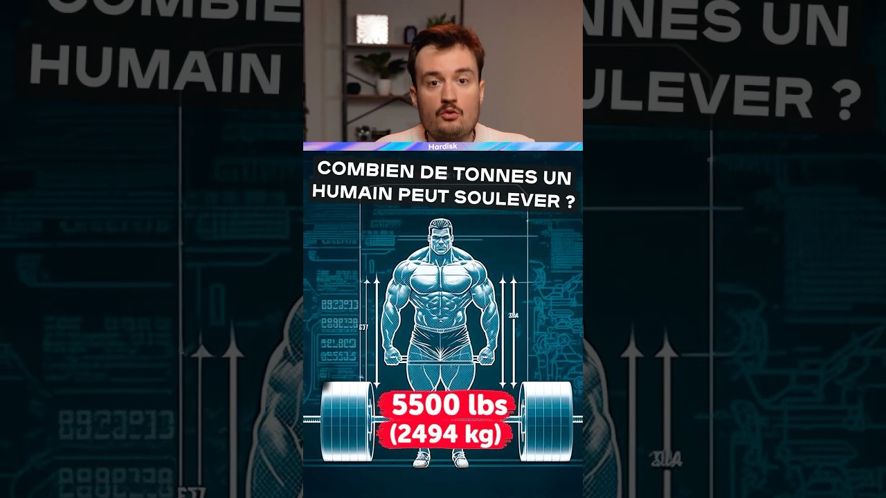 Combien de tonnes un humain peut théoriquement soulever ?