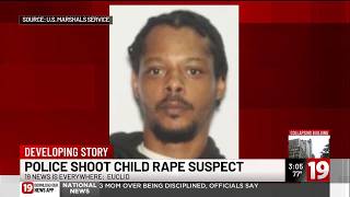 Cuyahoga County deputy shoots accused child rapist at Euclid apartment complex