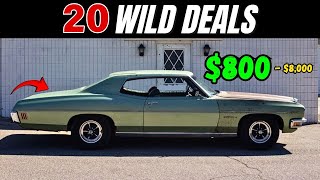 20 Owner-Sold Classics You Can Buy Today for $800 to $8,000!