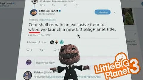 Steven isbell Confirmed New LittleBigPlanet