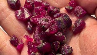 Natural Rough Rubies || Kashmir || Pakistan
