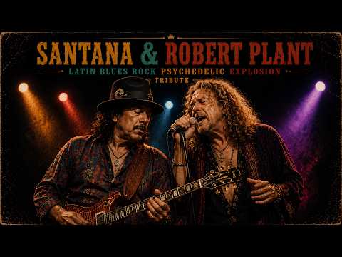 Santana & Robert Plant 🔥 Latin Blues Rock Psychedelic Explosion | Lost Tape 70s Session (Tribute)
