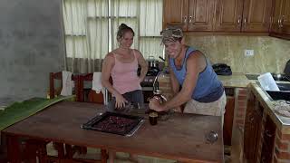 I'm making homemade chocolate candy #homesteading #offgridliving