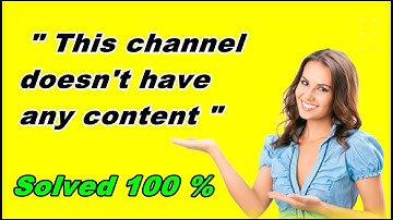 How to fix This channel doesn