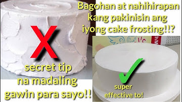 Perfect cake smoothing for beginners | boiled icing | Secret for easy cake frosting smoothing!