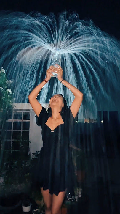 Waterfall trend🤍🦢| ab khush??🤩 #waterfall #bottle #viralhacks #viralvideo #trending #ashortaday