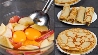 APPLE CREPES RECIPE | HOW TO MAKE APPLE CREPES | EASY BREAKFAST RECIPE | N'Oven Foods