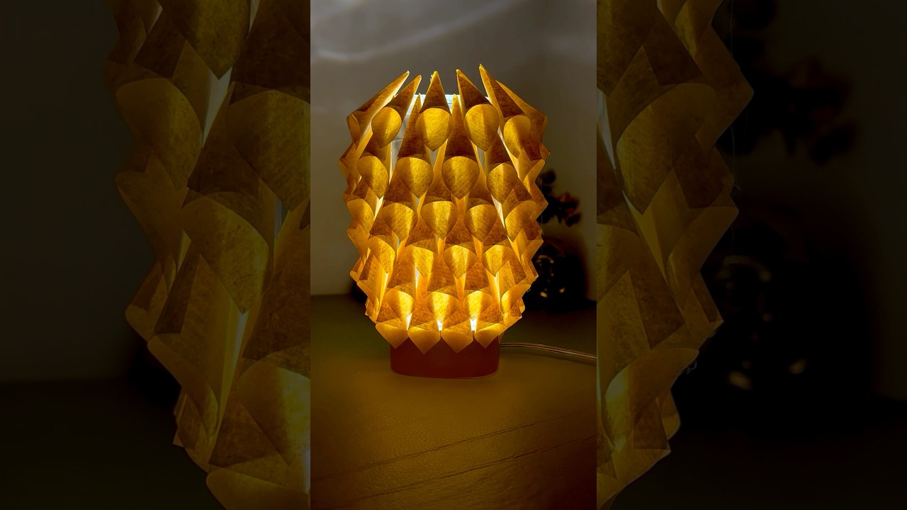 DIY Home Decor✨ Paper Lampshade idea🌸