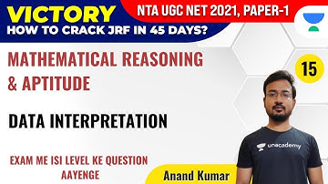 UGC NET 2021 | Mathematical Reasoning & Aptitude by Anand Kumar | Data Interpretation
