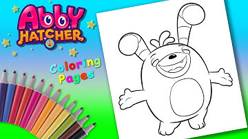 How to Color in Bozzly from Abby Hatcher 🤓 Coloring Pages  Nick Jr  Coloring Book For kids