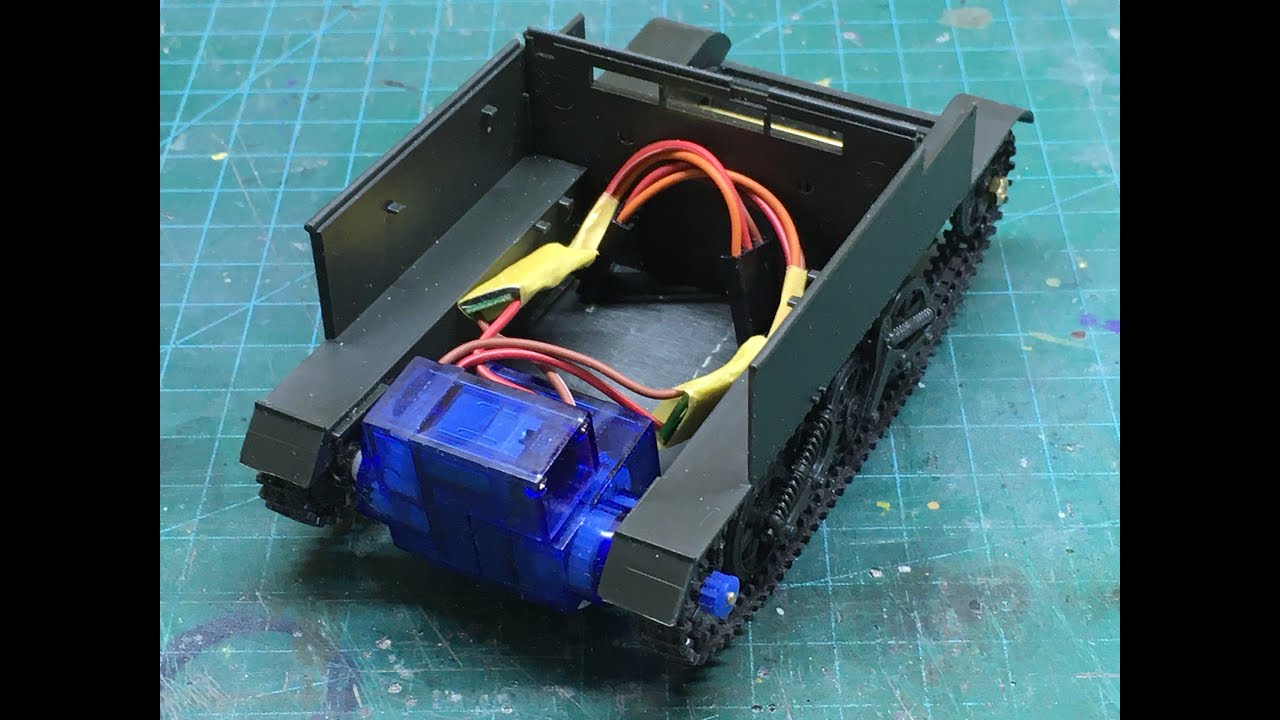 【ラジコン化】極小履帯モデルを走らせる駆動系は、、、タミヤ　ブレンガンキャリヤー