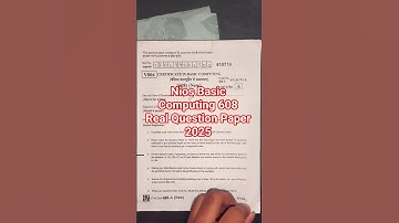 NIOS Basic Computing 608 Real Question Paper 2025 🔥 | 100% Real Paper & Notes | Class 10th