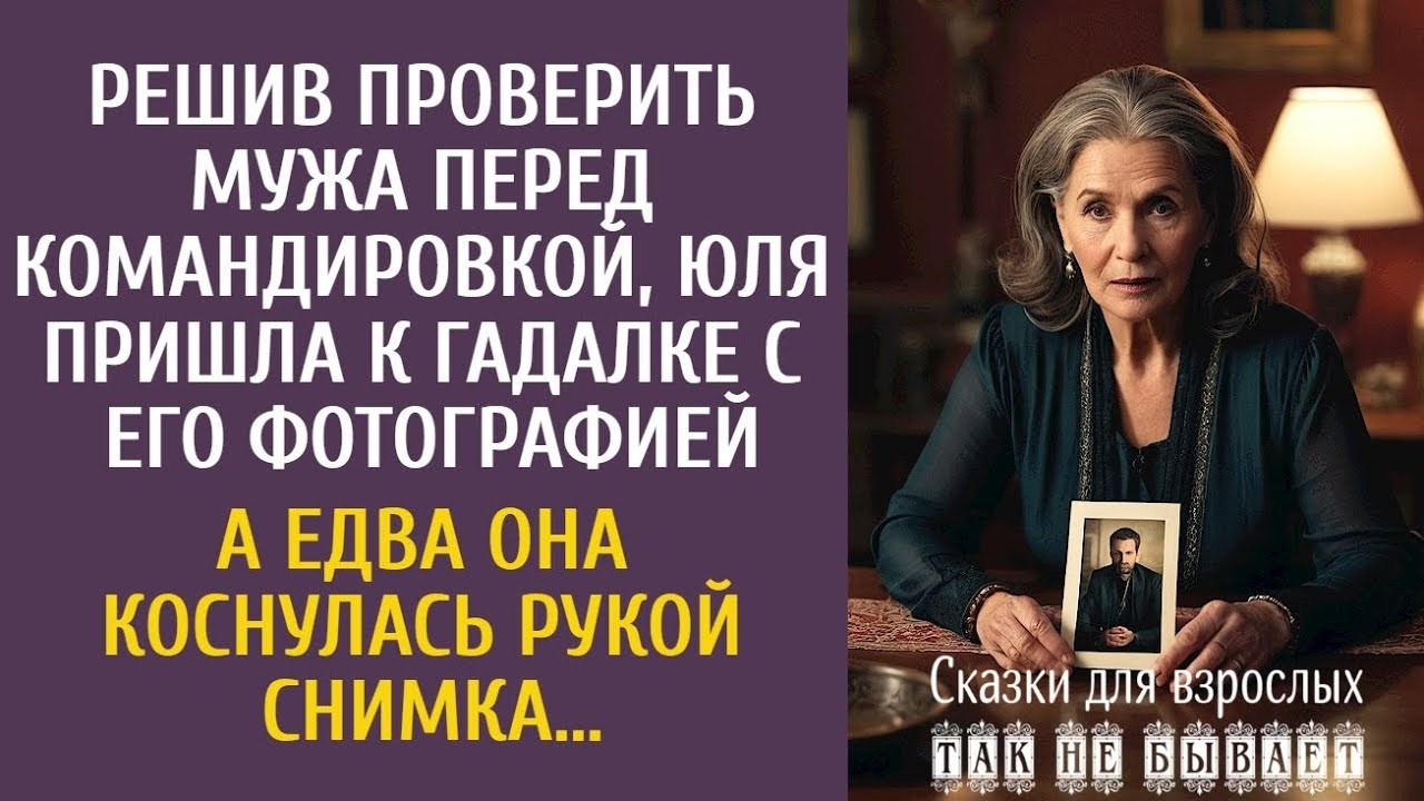 Решив проверить мужа перед командировкой, пришла к гадалке… А едва она коснулась рукой его фото…