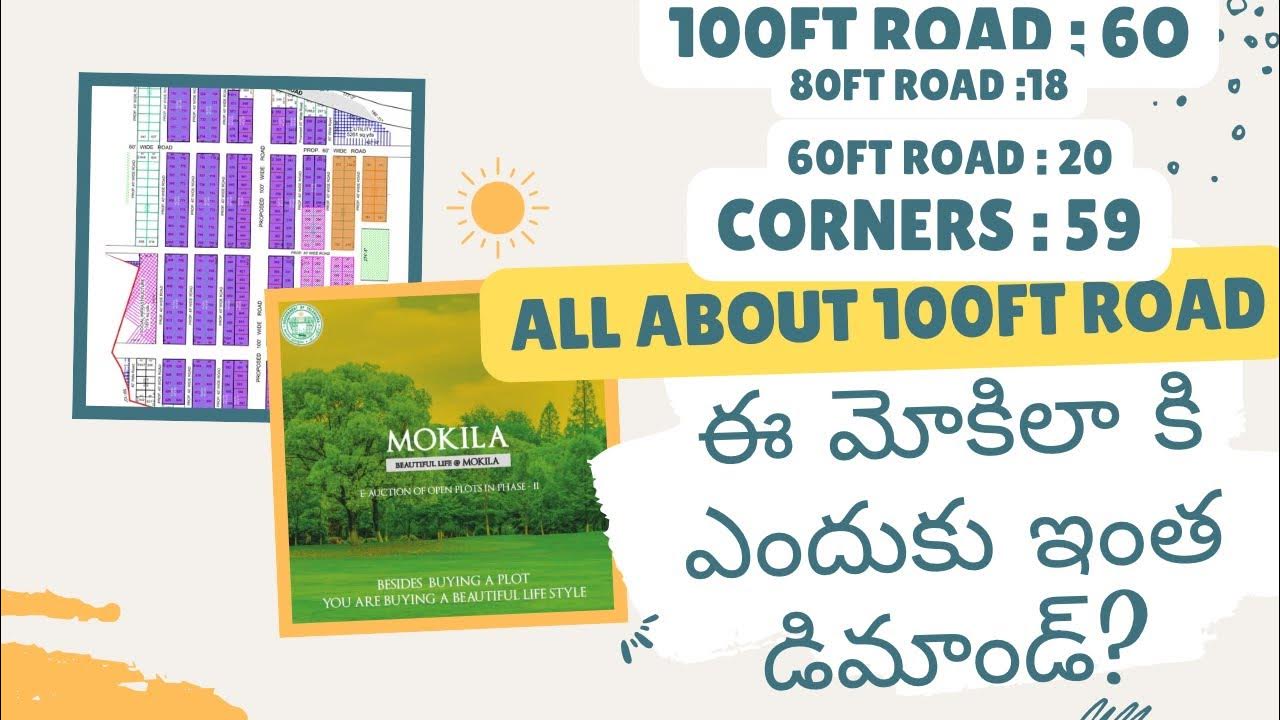 Mokila HMDA E Auction Phase 2 Open plots for sale Road Developments