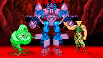 Marvel VS Capcom 2 - Shuma-Gorath/Sentinel/Guile - Expert Difficulty Playthrough