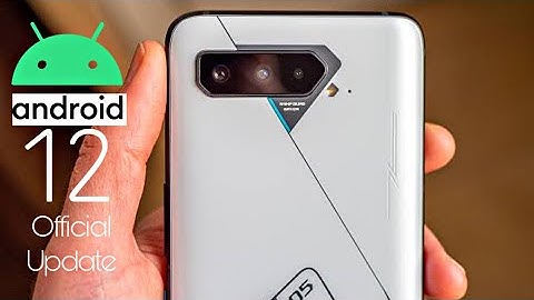 Asus ROG Phone 5/5s Android 12 Official Update