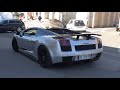 Cars leaving the carshow - SF90, 570S, Huracan, 488 GTB, Gallardo, Corvette Z06, CLS63 AMG...