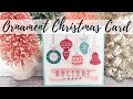 DIY ORNAMENT STICKER CHRISTMAS CARD | Happy Planner Winter Sticker Book