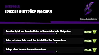 Alle Aufträge Von Woche 8 Fortnite Kapitel 2 Season 5 Herausforderungen Deutsch