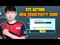 STE Action New Zero Recoil Sensitivity Settings | Bgmi 2.1 🔥