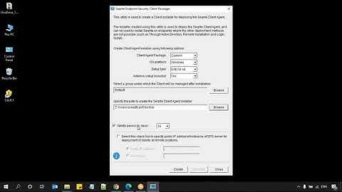 How to create Client Packager for installing Seqrite EPS Client in a Windows Operating system?