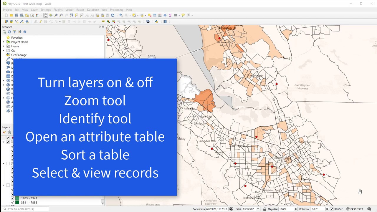 Getting started with QGIS - YouTube