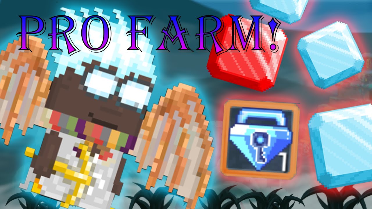 Growtopia | Let's Build | Pro Farm (Crystals!)