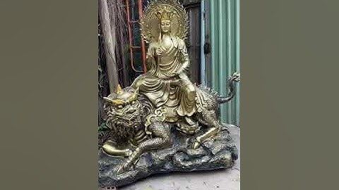 Dấu ấn độc đáo, trầm mặc tượng Địa Tạng Vương Bồ Tát bằng đồng -  Tượng Phật Trần Gia - 0931470726