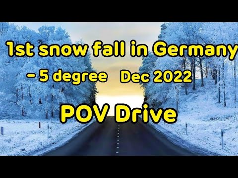 Heavy snowfall in zwiesel Germany2022||❄️🥶||Drive through the snow jungle🏔️☃️