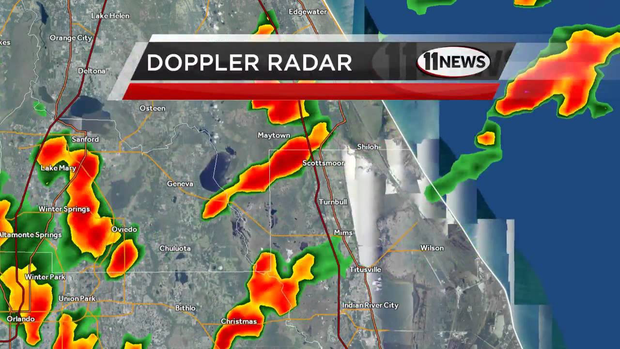 Weekend showers, thunderstorms pushing through Central Florida - YouTube