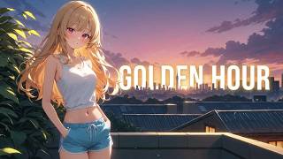 Golden Hour City Skyline 🌆 | Soft Anime Lofi for Studying & Relaxing