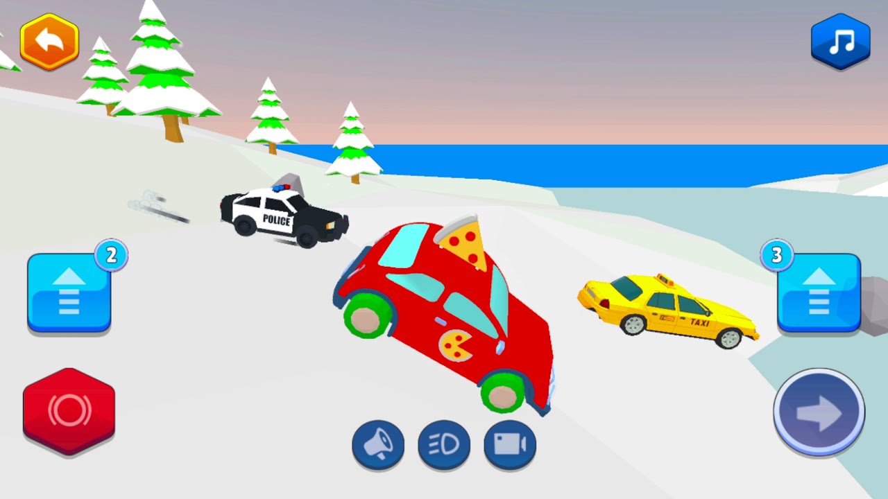 🍕🚗 Чемпионат по гонкам на пиццах на автомобилях | Городской патруль: Видео игрового процесса гоно...