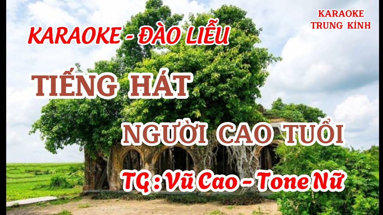 TIẾNG HÁT NGƯỜI CAO TUỔI  - TONE NỮ - ĐÀO LIỄU - KARAOKE TRUNG KÍNH