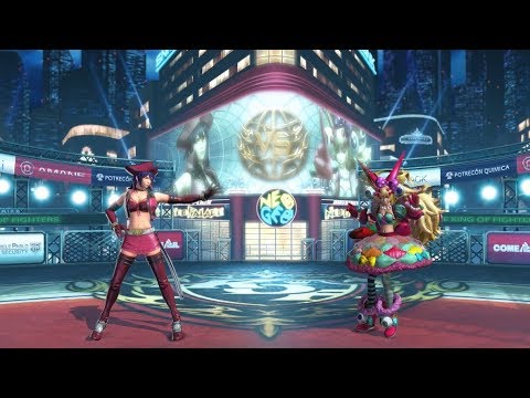 LEVEL 5 Love Heart VS Sylvie Paula Paula KOF XIV BATTLE TUTORIAL The King of Fighters XIV