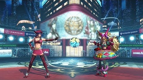 LEVEL 5 Love Heart VS Sylvie Paula Paula KOF XIV BATTLE TUTORIAL The King of Fighters XIV