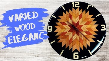 Crafting Time: Creating a Unique Epoxy Resin and Mixed Wood Clock