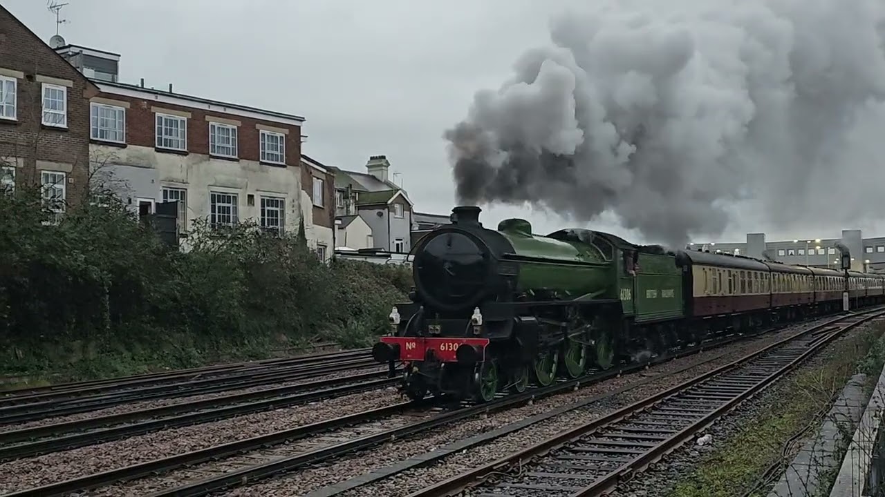 61306 Mayflower, departing Hayward's Heath, 12 December 2025.