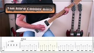 Top Alice Cooper Riffs (With Tab)