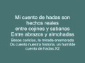 Mi cuento de hadas- porta (letra)