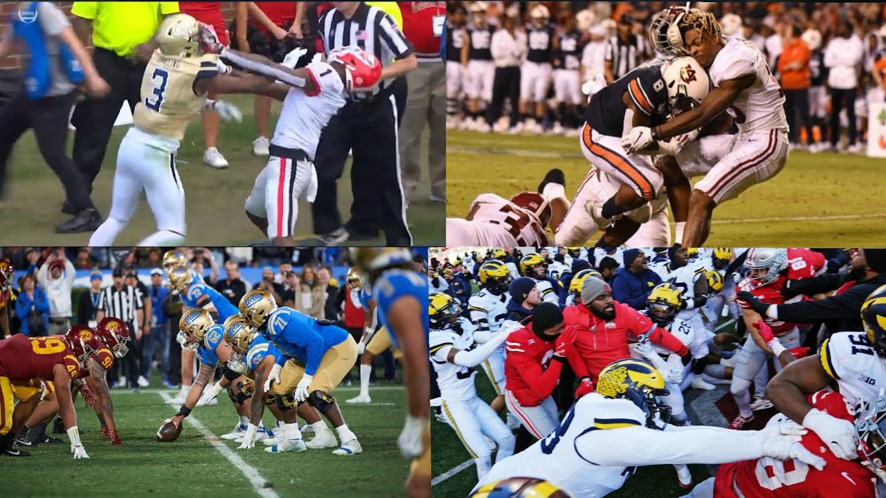 Predicting all top 25 CFB rivalry games! - YouTube