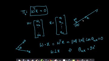 Linear Algebra for Machine Learning: Line (2d), Plane(3d) and Hyperplane(nd) Lecture5