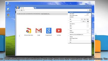 Google™ Chrome: How to edit a user profile in Windows® XP