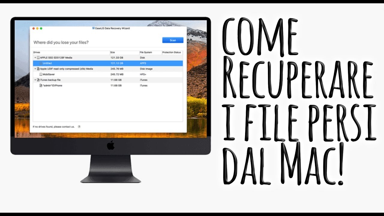 recuperare file cancellati hard disk esterno mac