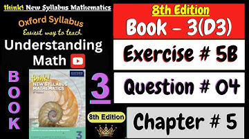 Exercise 5B Question 4 | Chapter 5 | Book 3 Math | Coordinate Geometry | Gradient | 8th Edition Math